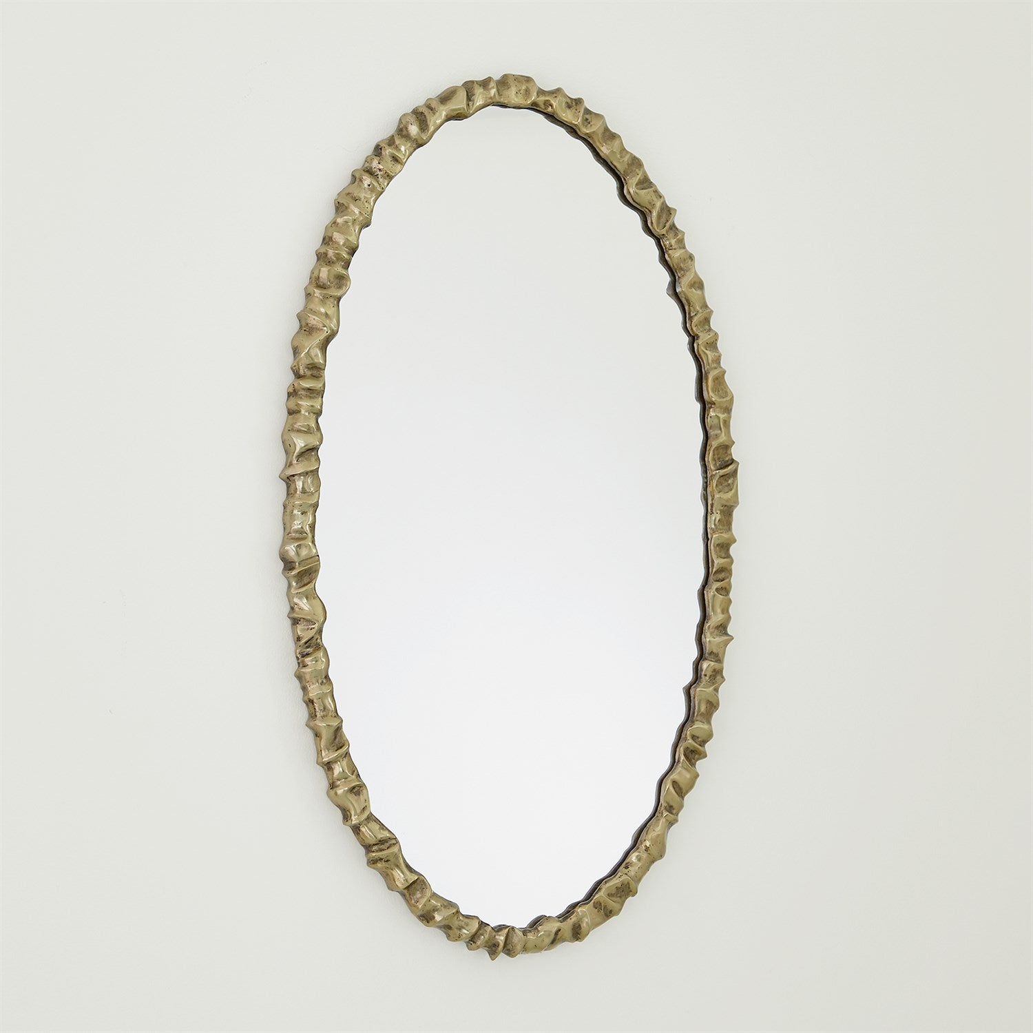Artiste Oval Mirror - Brass - Grats Decor Interior Design & Build Inc.