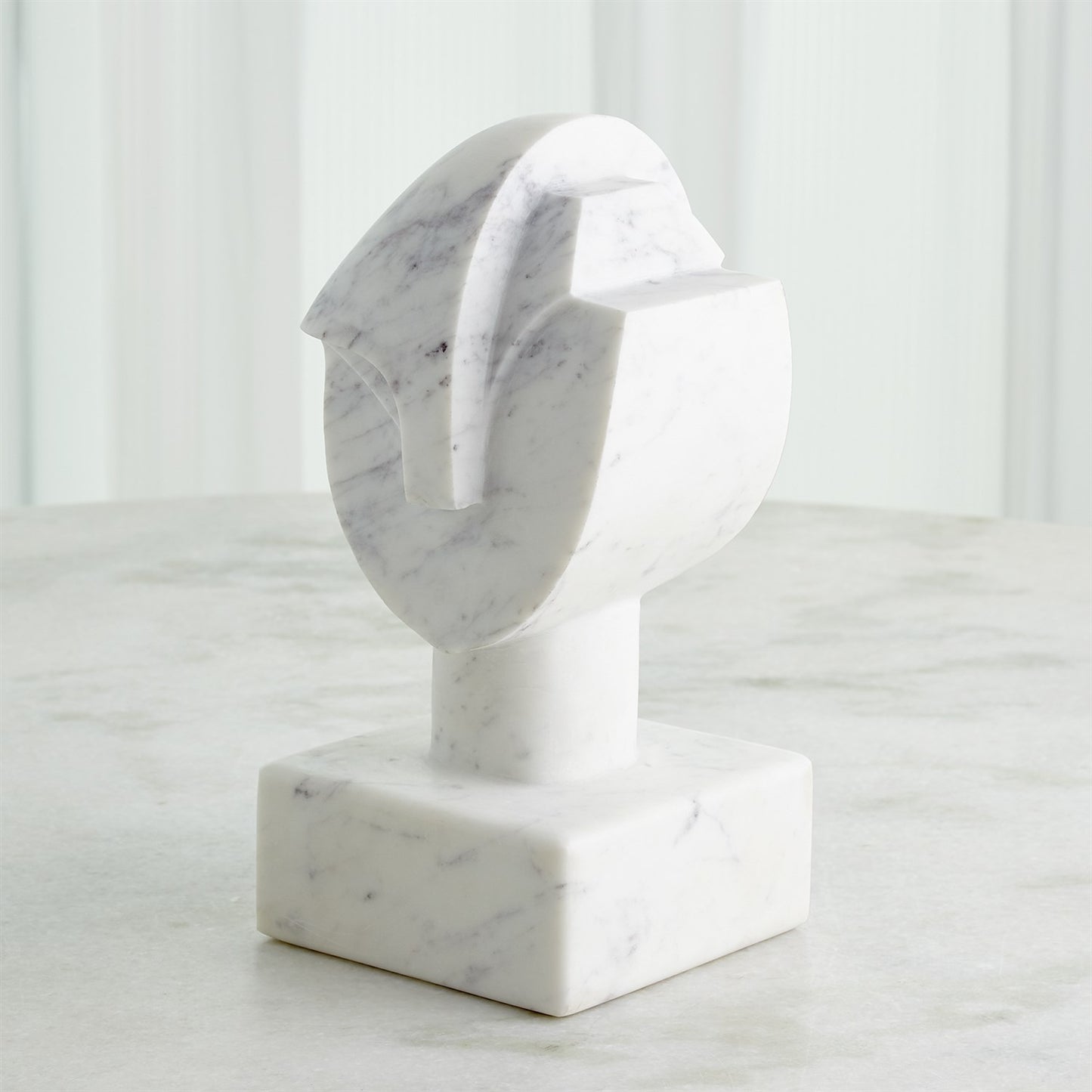 Mod Marble Portrait Bust - Grats Decor Interior Design & Build Inc.