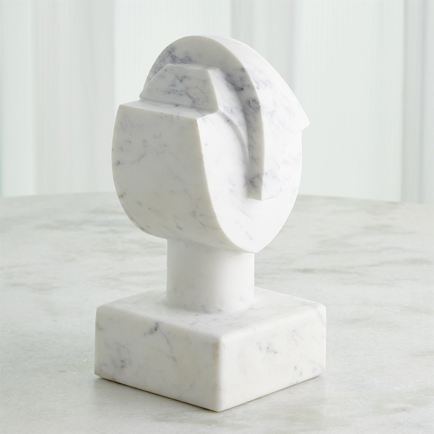 Mod Marble Portrait Bust - Grats Decor Interior Design & Build Inc.