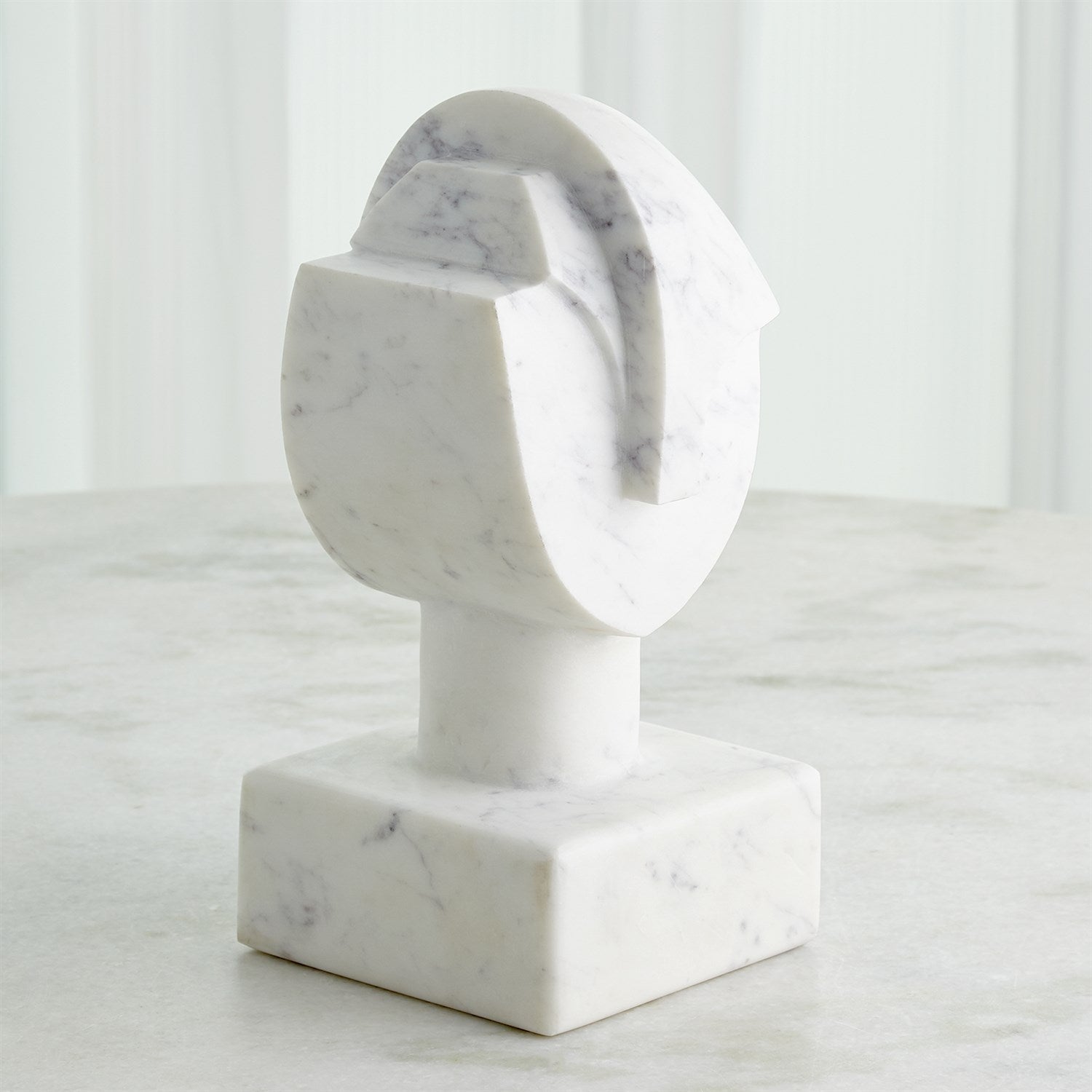 Mod Marble Portrait Bust - Grats Decor Interior Design & Build Inc.
