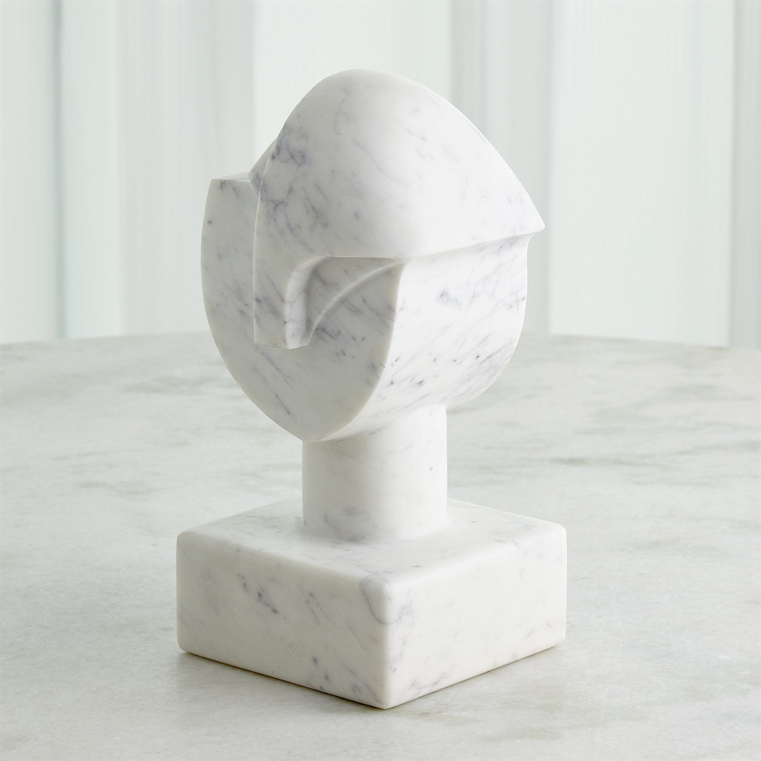 Mod Marble Portrait Bust - Grats Decor Interior Design & Build Inc.