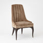 Channel Tufted Dining Chair - Mushroom