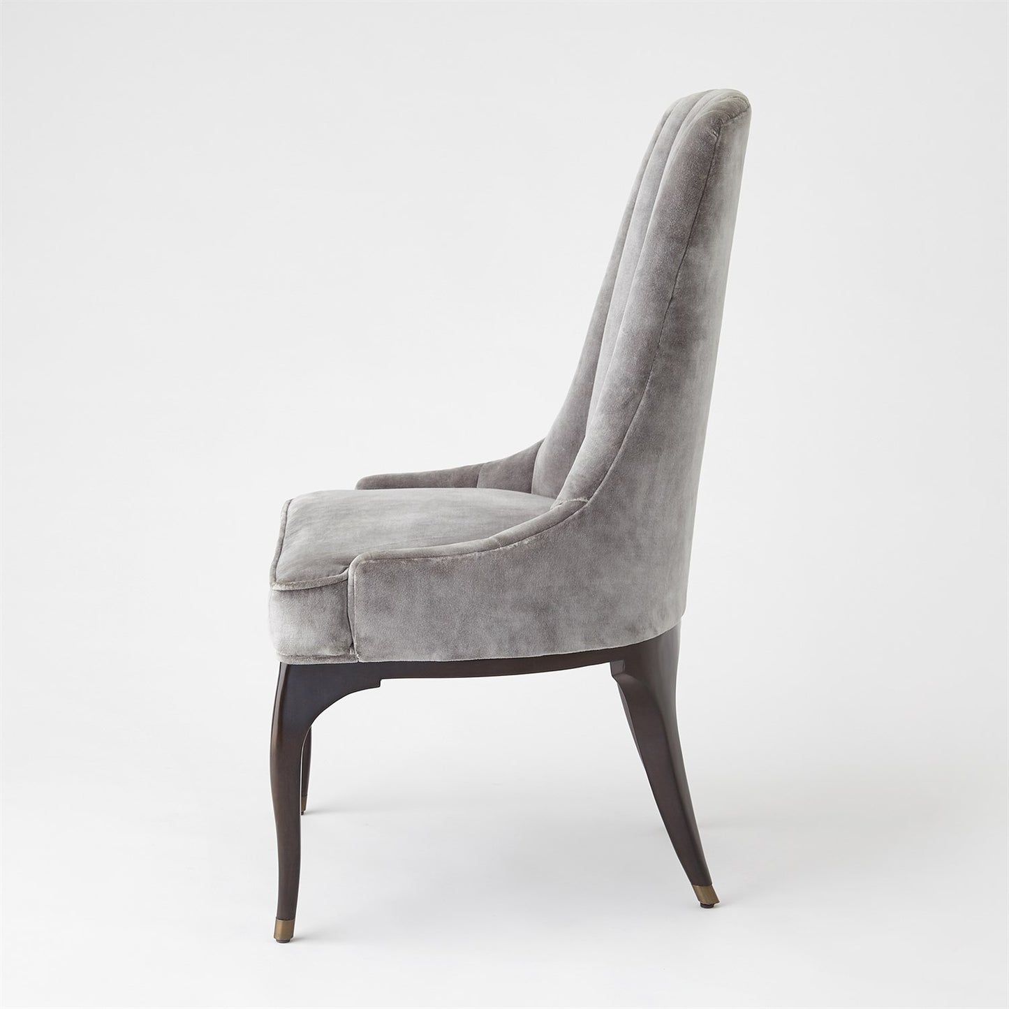 Channel Tufted Dining Chair - Gargoyle