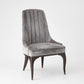 Channel Tufted Dining Chair - Gargoyle