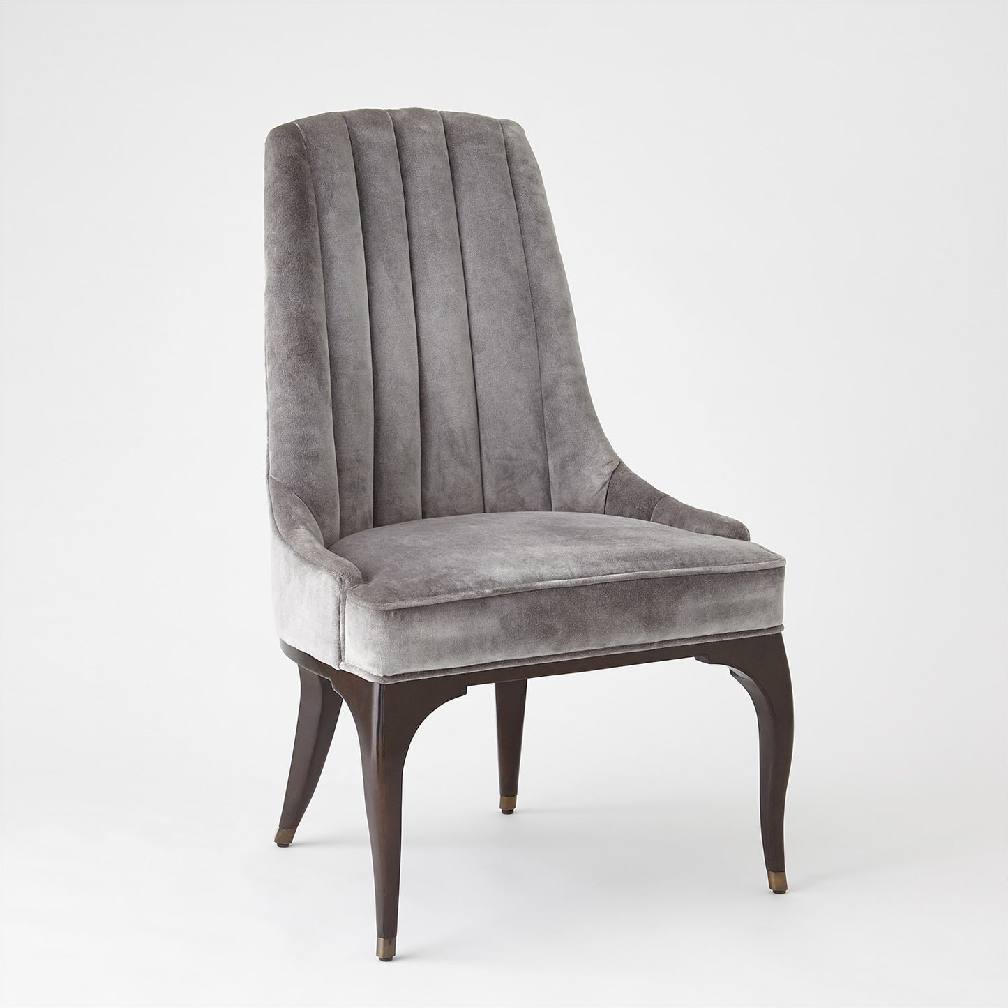 Channel Tufted Dining Chair - Gargoyle