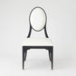 Harlow Chair - Black w/ White Leather