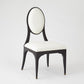 Harlow Chair - Black w/ White Leather