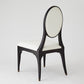 Harlow Chair - Black w/ White Leather