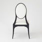 Harlow Chair - Black w/ White Leather