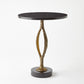 Pod Accent Table-Antique Gold - Grats Decor Interior Design & Build Inc.