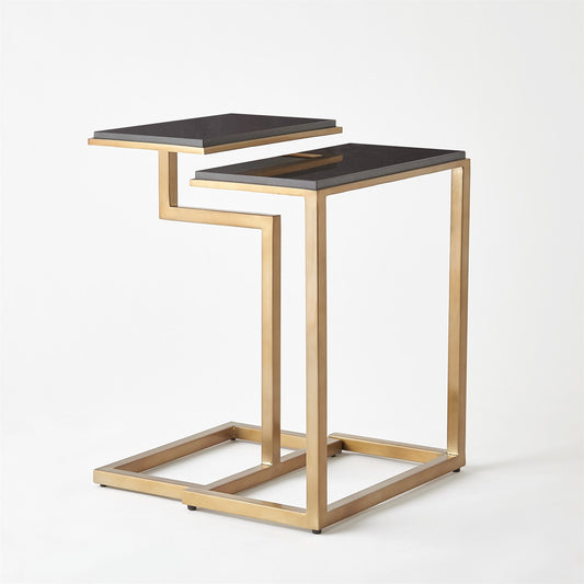 C Nesting Table - Set of 2 - Brass