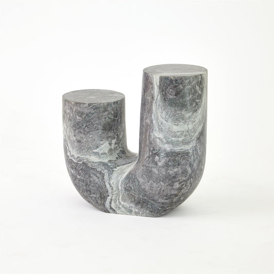 Marble Tube Table - Black