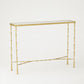 Spike Marble Top 44" Console - Antique Gold
