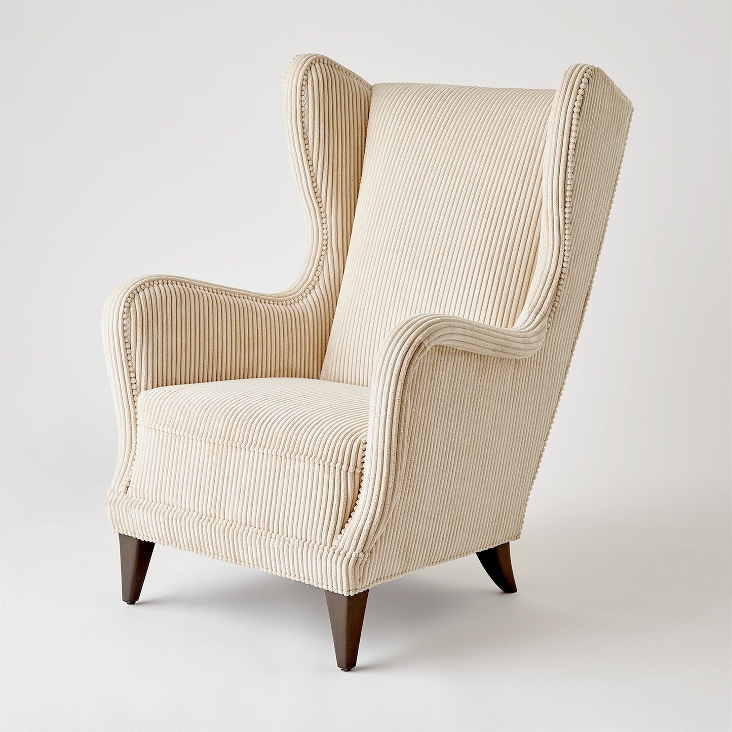 Wing Chair - Wide Wale Corduroy - Vanilla