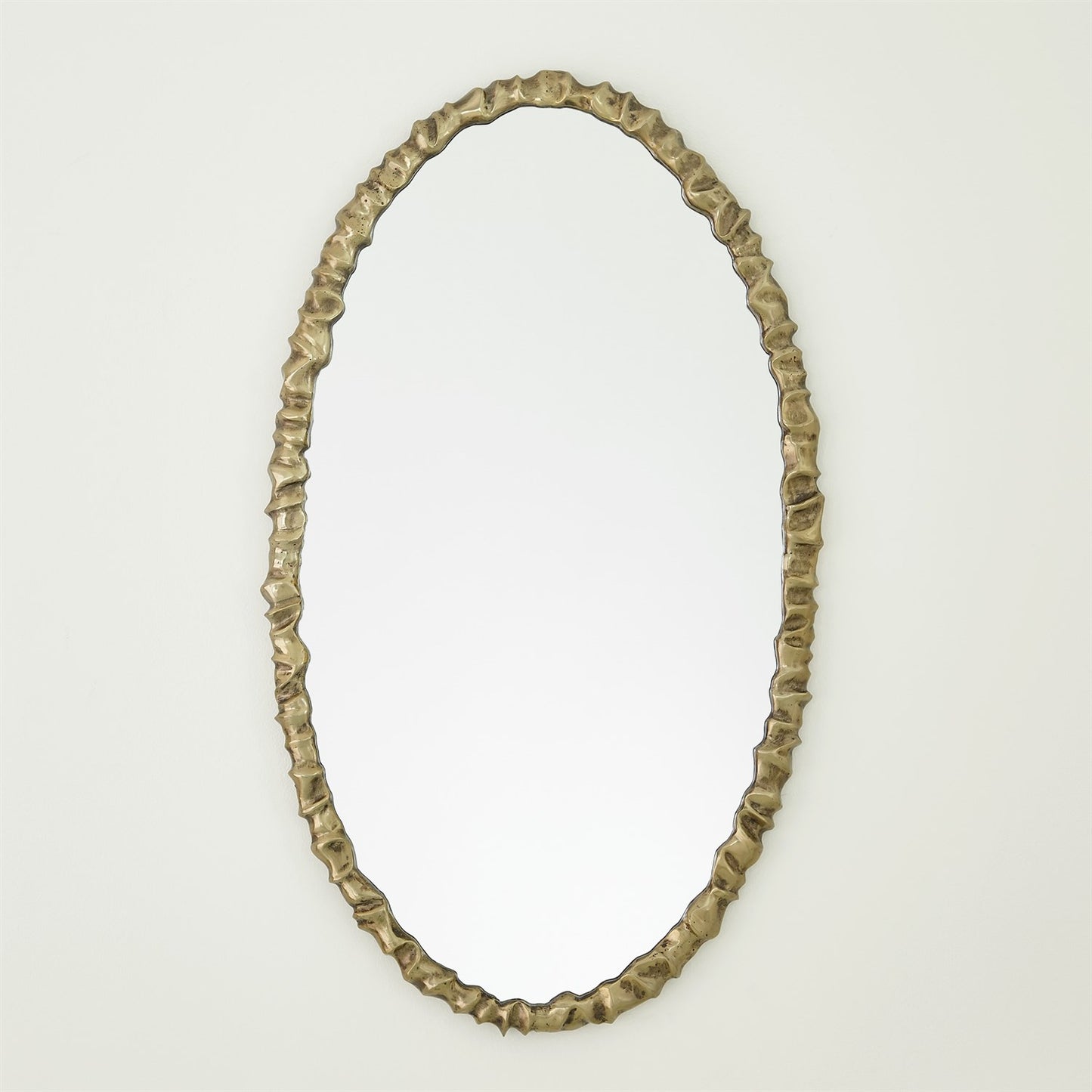 Artiste Oval Mirror - Brass - Grats Decor Interior Design & Build Inc.