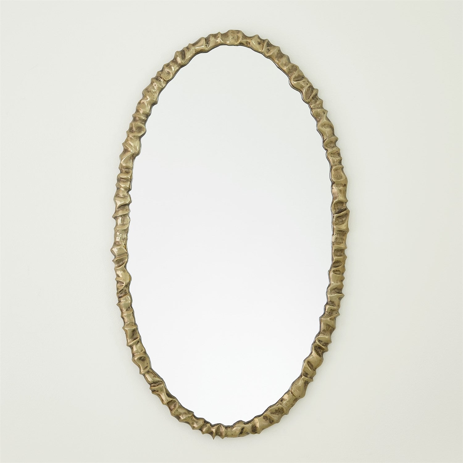 Artiste Oval Mirror - Brass - Grats Decor Interior Design & Build Inc.