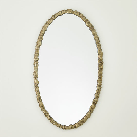 Artiste Oval Mirror - Brass - Grats Decor Interior Design & Build Inc.