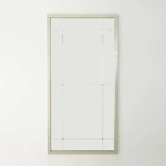 Beaumont Floor Mirror - Silver Leaf