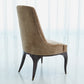 Channel Tufted Dining Chair - Mushroom