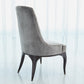 Channel Tufted Dining Chair - Gargoyle