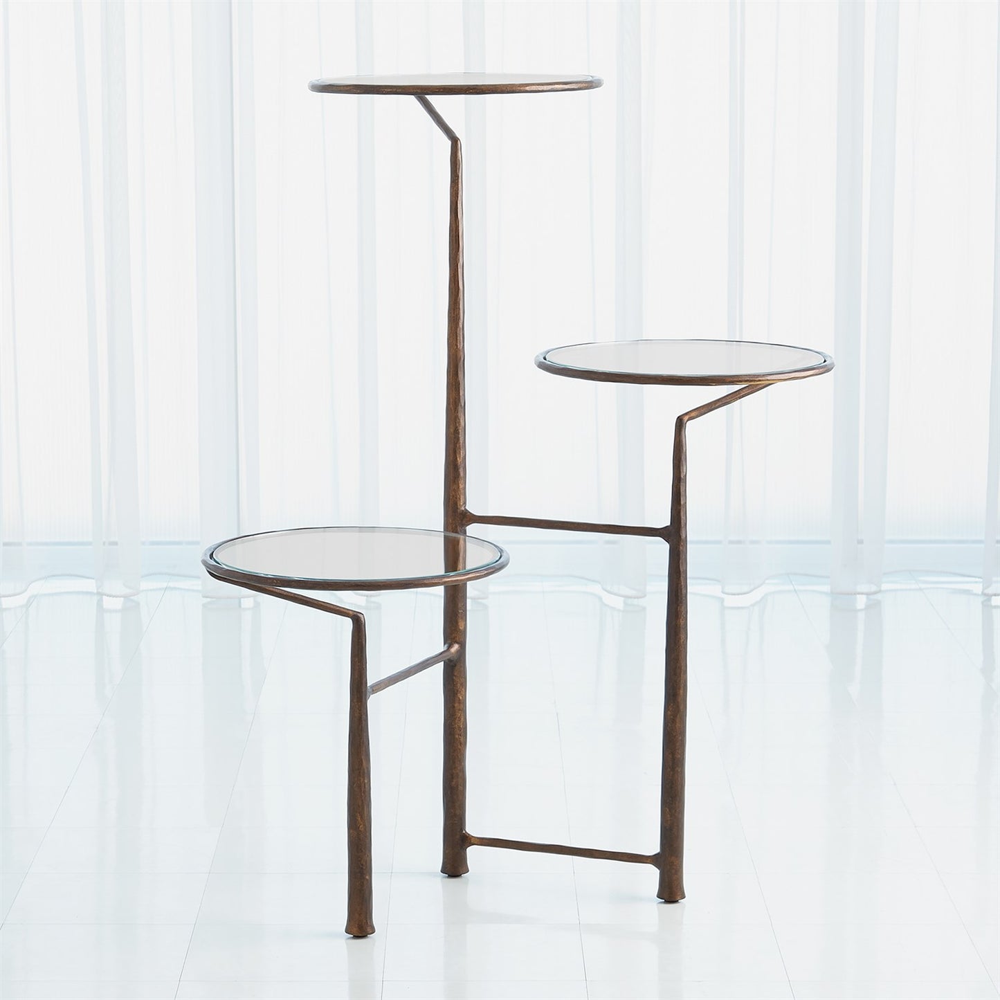Unity Pedestal w/ Glass - Bronze