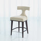 Anvil Back Counter Stool - Ivory Leather