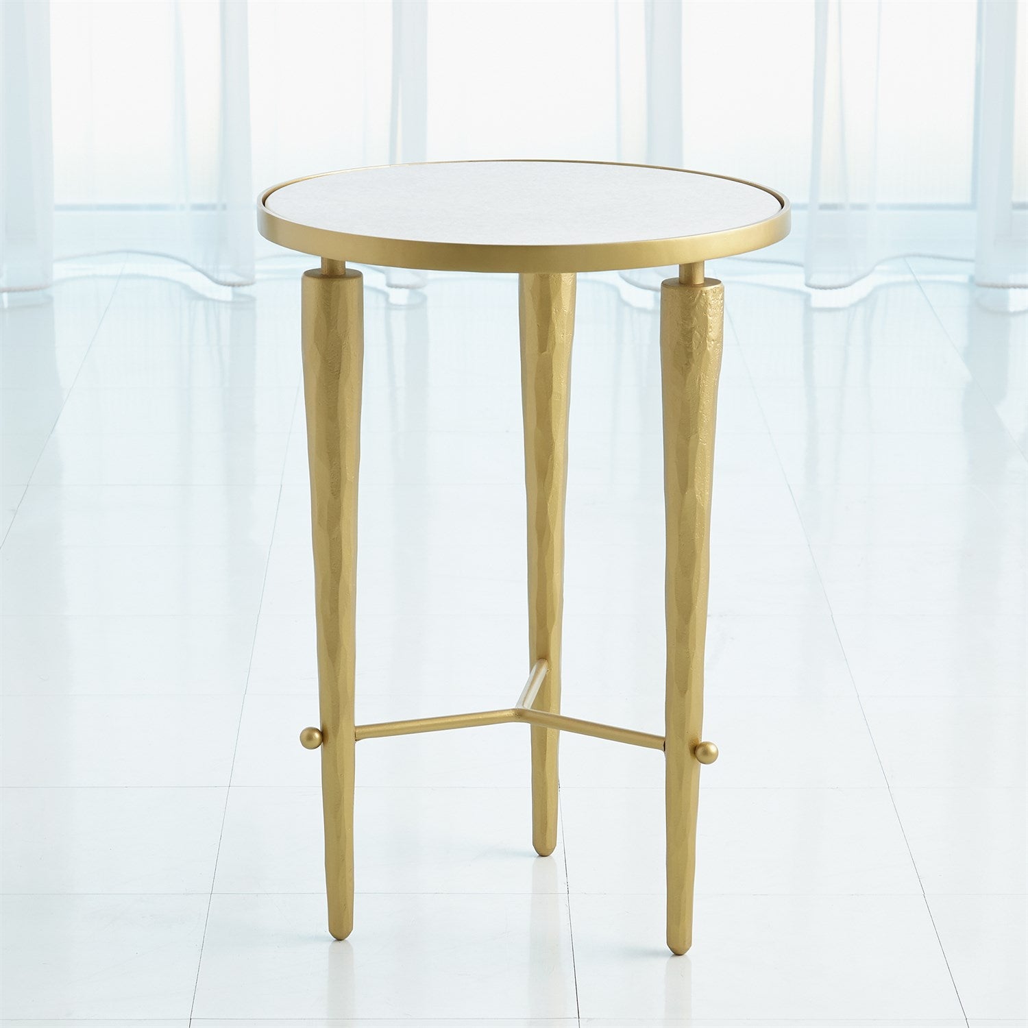 Jasper Accent Table - Brass - Grats Decor Interior Design & Build Inc.