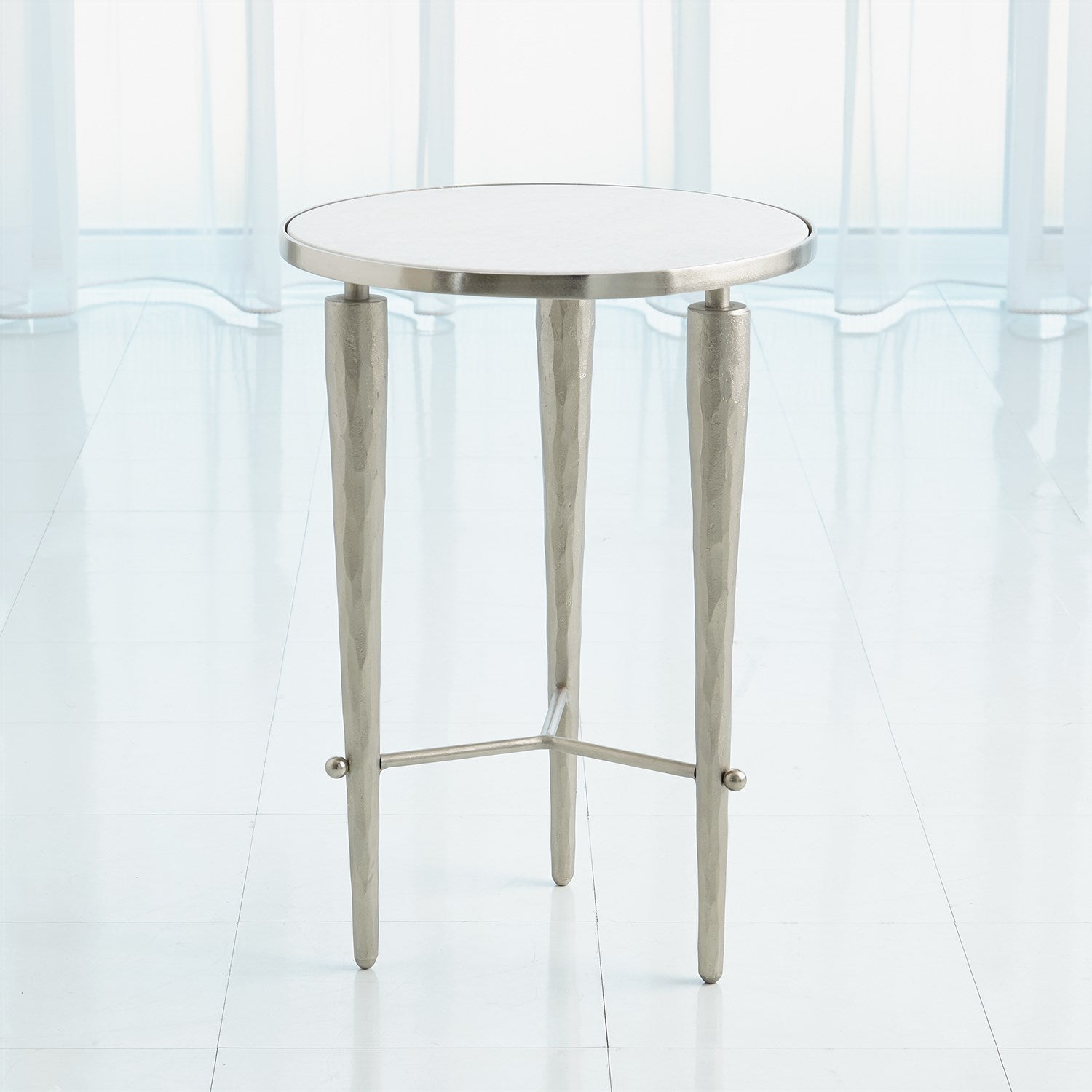 Jasper Accent Table - Nickel - Grats Decor Interior Design & Build Inc.
