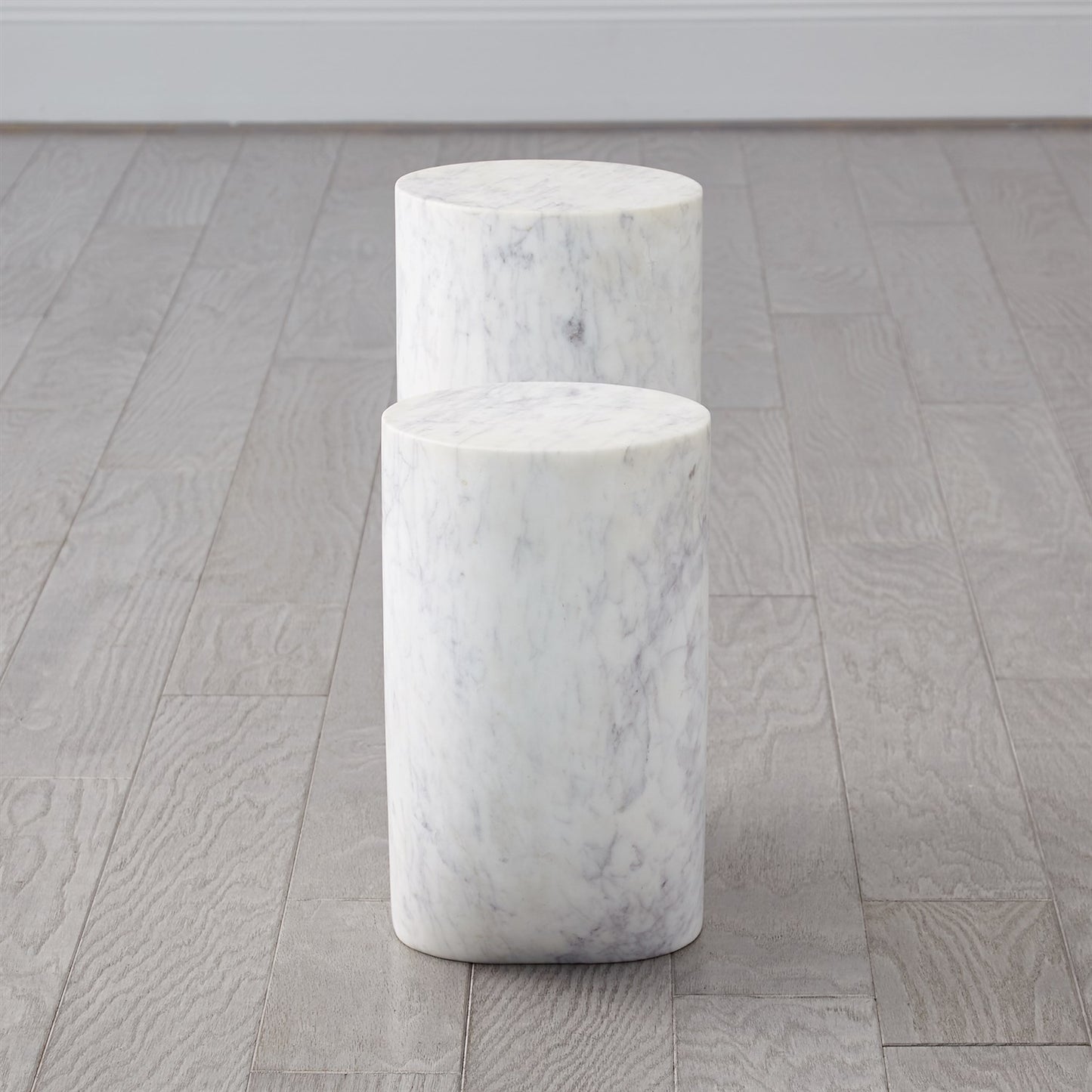 Marble Tube Table - White