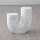 Marble Tube Table - White