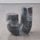 Marble Tube Table - Black