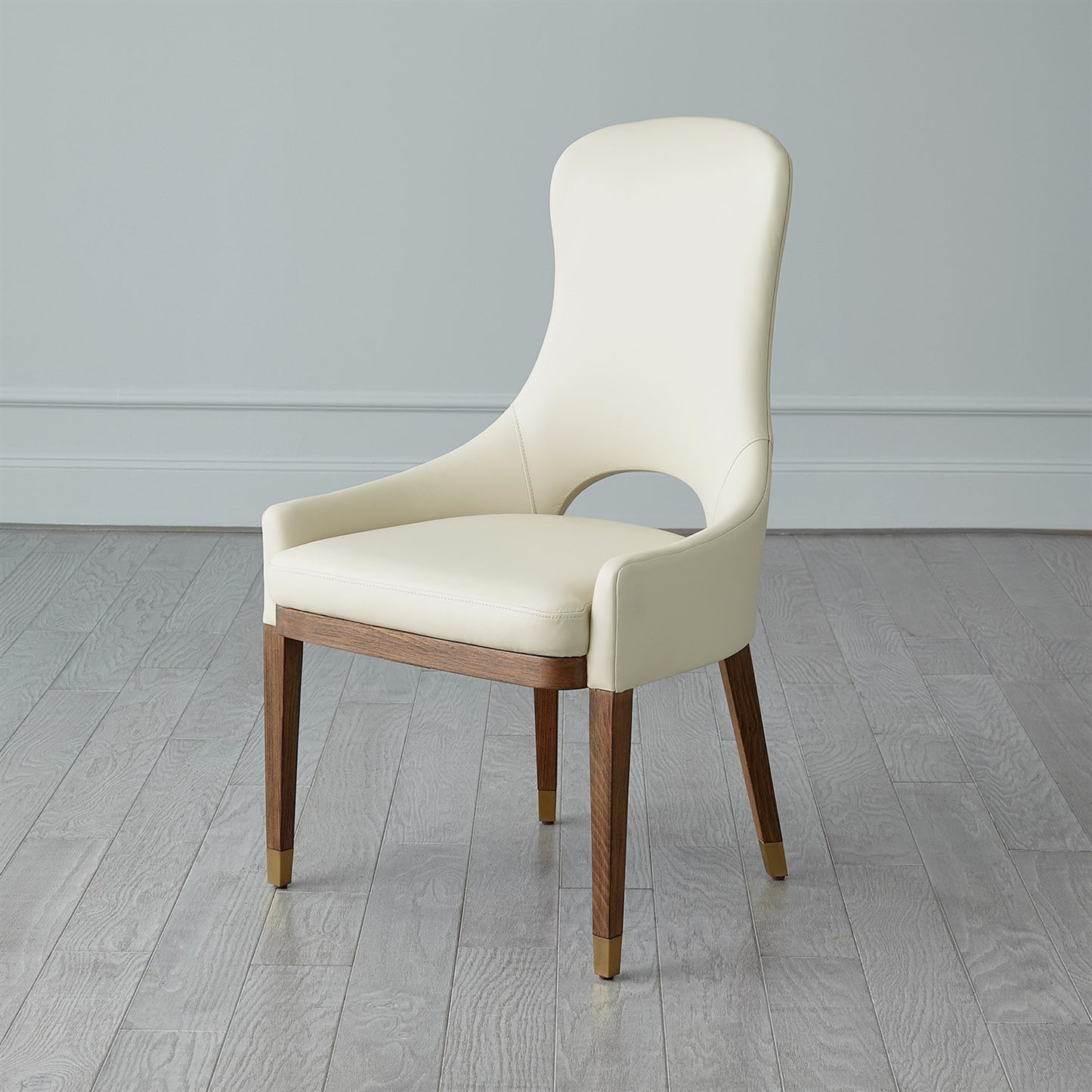 Nola Dining Chair - Ivory Leather