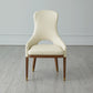 Nola Dining Chair - Ivory Leather