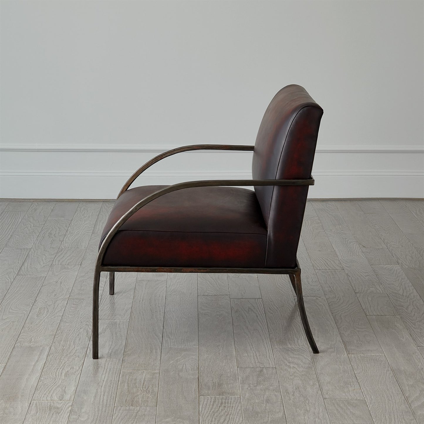 Swoop Chair - Brindisi Leather - Lava