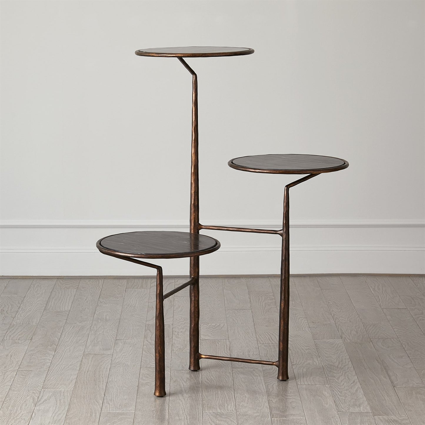 Unity Pedestal w/ Black Marble - Bronze