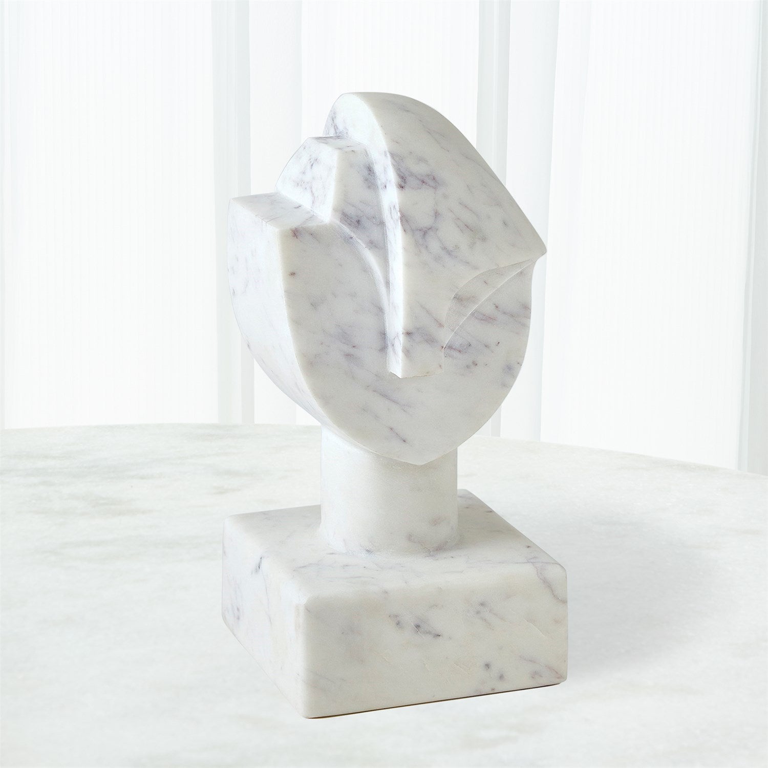 Mod Marble Portrait Bust - Grats Decor Interior Design & Build Inc.