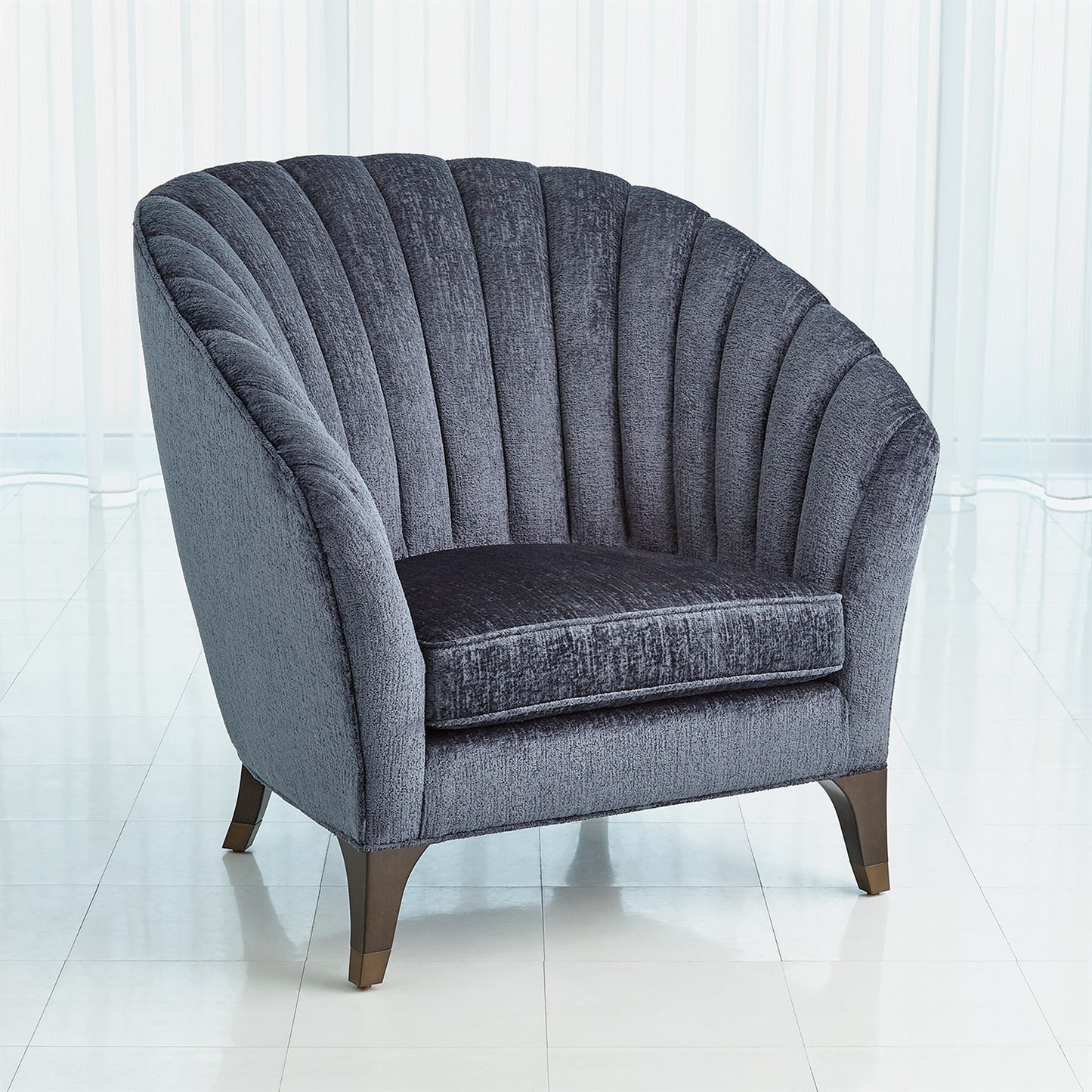 Luxe Lounge Chair - Indigo