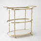 Arbor 43" x 20" Oval Bar Cart - Brass