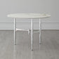 Radius Round 42"Dia Table-Silver w/Golden White Top