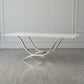 Chorda Dining Table-Nickel-Rectangle