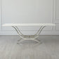 Chorda Dining Table-Nickel-Rectangle