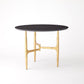 Radius Round 42"Dia Table - Gold/Noir Lux Top