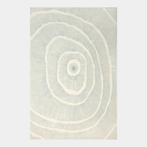 Burst Rug - Ivory/Blue - 5 sizes