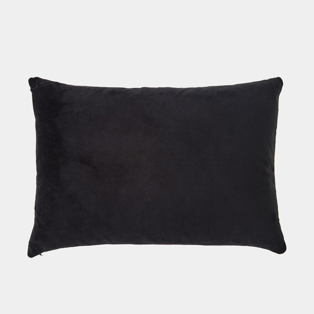 Striped Beaded Lumbar Pillow