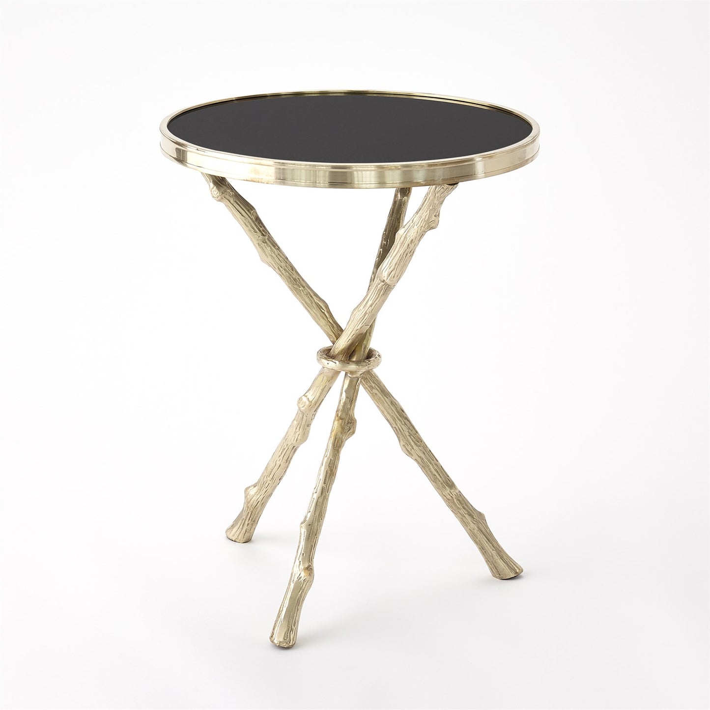 Twig Table - Brass & Black Granite