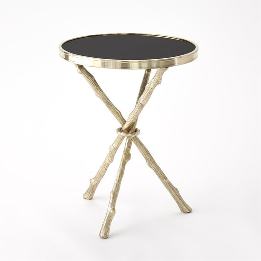 Twig Table - Brass & Black Granite