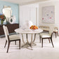Moderno Bench - Ivory Marble Leather