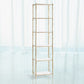 Arbor 20"W x 81"H Etagere - Brass & White Marble