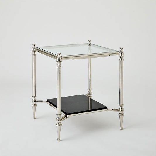 Medford Side Table - Nickel