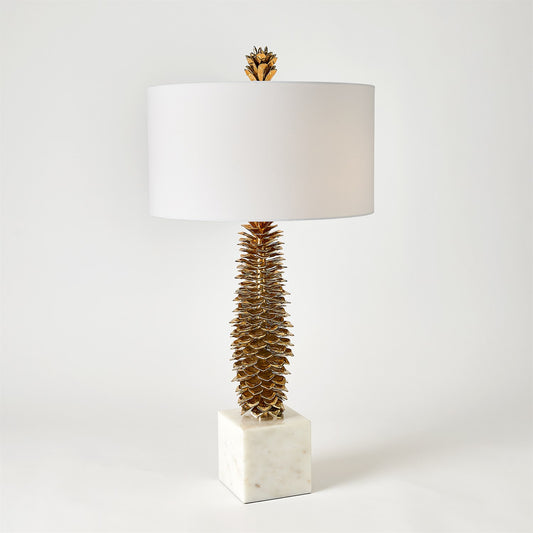 Pinecone Table Lamp - Brass